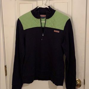 Half zip pull over